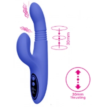 VipMarketim İleri-Geri Hareketli (Thrusting) Rabbit Vibratör – 30mm İtme Özellikli Çift Uyarım