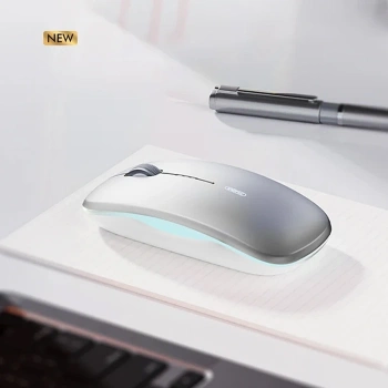VipMarketim İNPHİC M5 Kablosuz Fare Şarj Edilebilir Sessiz Kullanım 2.4G Işıklı USB Mouse-(5775)