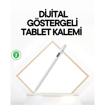 VipMarketim iPad Uyumlu 1.5mm POM Uçlu Dokunmatik Kalem Uzun Kullanım Süreli Stylus