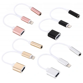 VipMarketim iPhone 14-13-12-11 3.5mm Kulaklık ve Şarj Dönüştürücü-(5775)