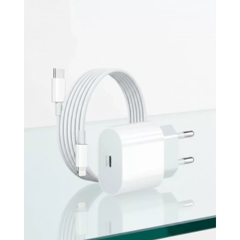 VipMarketim iPhone 14 13 12 11 Pro Pro Max 20W PD Lightning Hızlı Şarj Cihazı