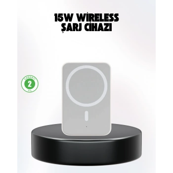 VipMarketim iPhone Serileri ile Uyumlu MagSafe Manyetik Araç Telefon Tutucu ve Şarj Cihazı