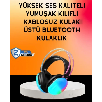 VipMarketim IPX4 Suya Dayanıklı Kablosuz Kulak Üstü Gaming Kulaklık