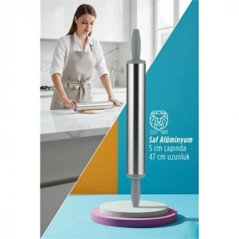 VipMarketim Isabella Series - Profesyonel P6061 Alüminyum Saf Kaplama 47 cm Şef Merdanesi