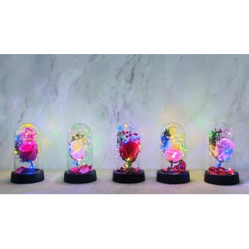 VipMarketim Işıklı Müzikli Romantik Büyük Gül