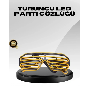 VipMarketim Işıklı Tasarımlı LED Gözlük Eğlence Aksesuarı