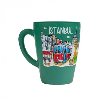 VipMarketim İstanbul Temalı Cam Kupa Bardak