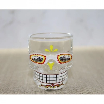 VipMarketim İstanbul Temalı Cam Kurukafa Shot Bardak