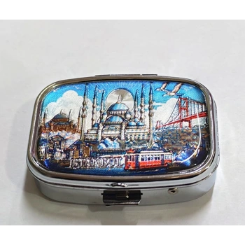 VipMarketim İstanbul Temalı İlaç Kutusu - Model 3