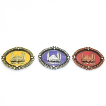 VipMarketim İstanbul Temalı Metal Magnet Sultanahmet Kabartmalı