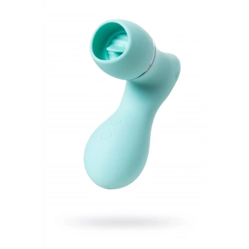 VipMarketim Jos Di̇ngo Dilli Klitoral Vakum Vibratörü, Silikon, Cam Göbeği, 9,5 Cm