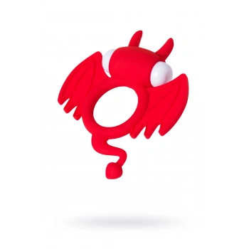 VipMarketim JOS SWEET DEVİL Penis Halkası, silikon, kırmızı, 8,5 cm