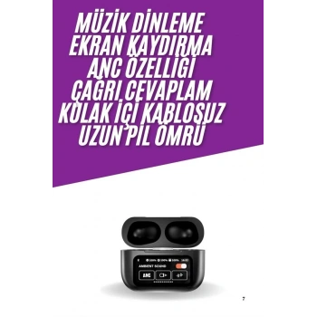 VipMarketim Kablosuz Bluetooth Kulaklık Pro Yeni Nesil Dokunmatik Kontrol