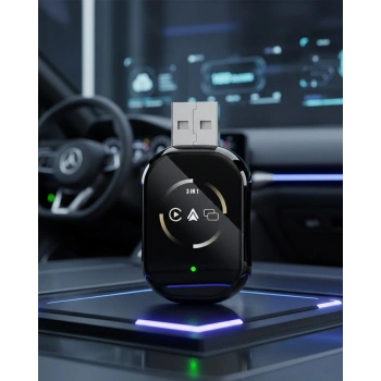 VipMarketim Kablosuz CarPlay ve Android Auto Adaptörü Tak Çalıştır Kullanım