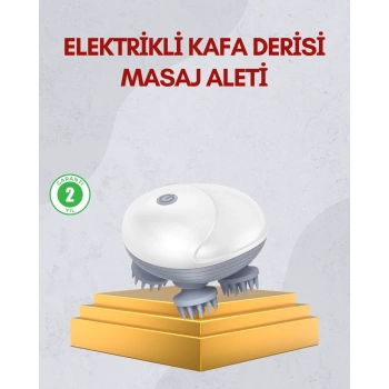 VipMarketim Kablosuz Kafa ve Vücut Masaj Aleti Taşınabilir Tasarım