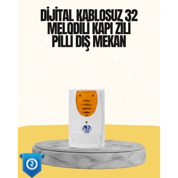 VipMarketim Kablosuz Kapı Zili Düzenli ve Konforlu Yaşam Alanları İçin