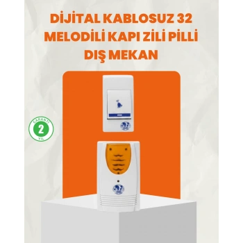 VipMarketim Kablosuz Kapı Zili Ev ve Ofis İçin Konforlu Çözüm