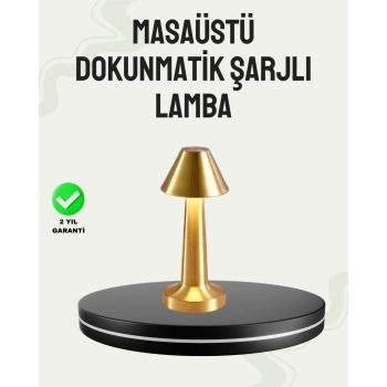 VipMarketim Kablosuz LED Masa Lambası 1800mAh 3 Renk Aydınlatma Dokunmatik