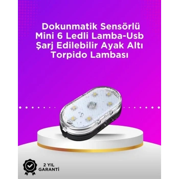 VipMarketim Kablosuz Manyetik Montajlı Araba İçin 7 Renkli Ambiyans Işığı Seti