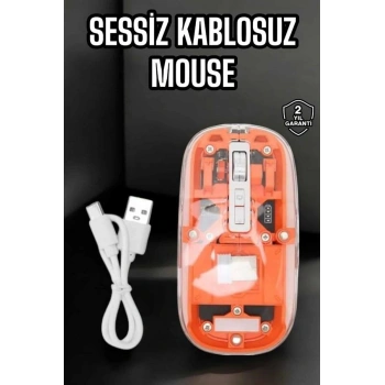 VipMarketim Kablosuz Mouse Fare 5.0 Bluetooth Bağlantılı USB Girişli