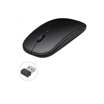 VipMarketim Kablosuz Mouse Fare Şarjlı Bluetooth Wireless Çift Modlu Sessiz