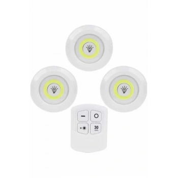 VipMarketim Kablosuz Pilli Işıldak Masa Lambası Mutfak Tezgah Altı Banyo Dolabı Dolap İçi