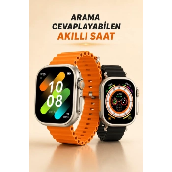 VipMarketim Kablosuz Şarjlı Çağrı ve Müzik Kontrolü Sağlayan Akıllı Saat