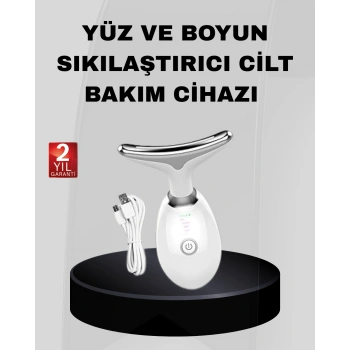 VipMarketim Kablosuz Şarjlı Yüz Sıkılaştırıcı Cihaz EMS Mikro Akım Anti-Aging Masaj Aleti