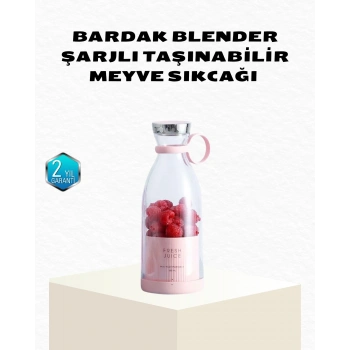 VipMarketim Kablosuz Taşınabilir Mini Blender – USB Şarjlı 1200mAh
