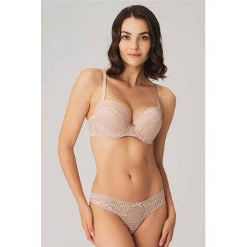 Vipmarketim Kadın Balenli Destekli Dolgulu Dantelli Sütyen Ve String Takım ( ) (kod:4211)