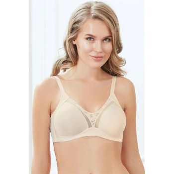 VipMarketim Kadın Balenli Desteksiz Dolgusuz Toparlayıcı Dantelli Küçültücü Sütyen (3705)