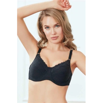 Vipmarketim Kadın Balenli Desteksiz Dolgusuz Toparlayıcı Günlük Klasik Dantelli Küçültücü Sütyen ( ) (kod:3229)