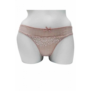 VipMarketim Kadın Mikro Kumaş Dantelli Slip ( ) (Kod:2844)