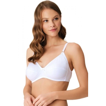 VipMarketim Kadın Pamuklu Balensiz Desteksiz Toparlayıcı Klasik Sütyen (0512)