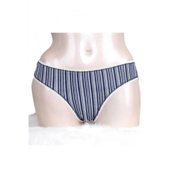 Vipmarketim Kadın Pamuklu Çizgili Desenli Slip ( ) (kod:2734)