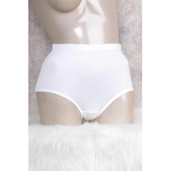 VipMarketim Kadın Pamuklu Ribana Yüksek Bel Geniş Bel Lastikli Külot (2686)
