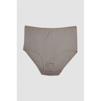 VipMarketim Kadın Pamuklu Ribana Yüksek Bel Geniş Bel Lastikli Külot ( ) (Kod:2686)