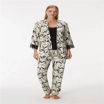 VipMarketim Kadın Sabahlık, Atlet Ve Pantolon Takım (Kod:11419)