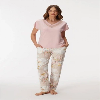 VipMarketim Kadın T-Shirt Ve Pantolon Takım (Kod:11354)