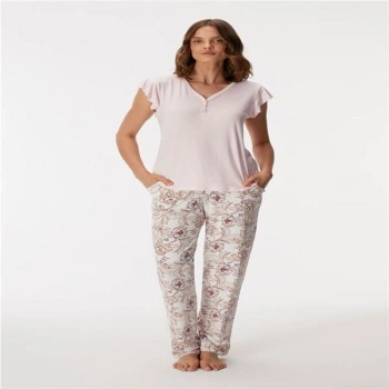 VipMarketim Kadın T-Shirt Ve Pantolon Takım (Kod:11370)