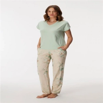 VipMarketim Kadın T-Shirt Ve Pantolon Takım (Kod:11385)