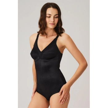 VipMarketim Kadın Toparlayıcı Vücut İnceltici Dikişli Alttan Kancalı Sıkı Badi Korse (5204)