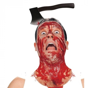 VipMarketim Kafaya Saplanmış Halloween Kanlı Balta Şaka Tacı