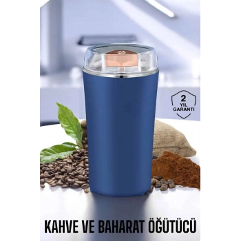 VipMarketim Kahve Ve Baharat Öğütücü Dayanıklı Paslanmaz Çelik Kolay Kullanım
