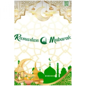 VipMarketim Kaligrafi Ramazan Süsü Yeşil - Ramadan Mubarak