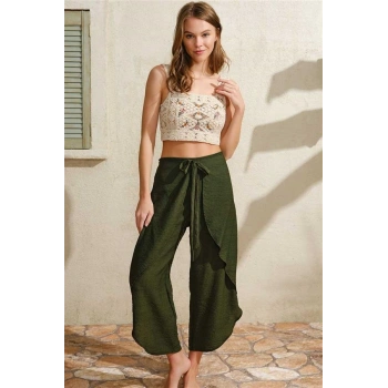 VipMarketim Kalın Askılı Oyuk U Yaka Kadın Cotton Düz Yazlık Uzun Dantel Detaylı Pijama Takımı Anıl (Kod:9811)