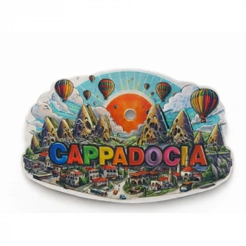 VipMarketim Kapadokya Temalı Silikon Buzdolabı Magneti Model 4