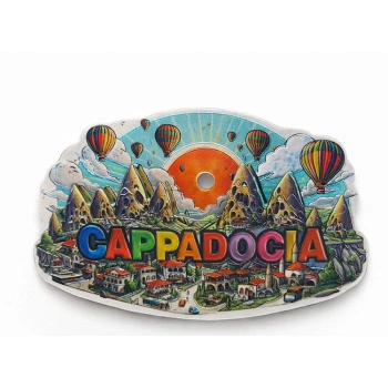 VipMarketim Kapadokya Temalı Silikon Buzdolabı Magneti Model 4