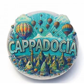 VipMarketim Kapadokya Temalı Silikon Buzdolabı Magneti Model 6