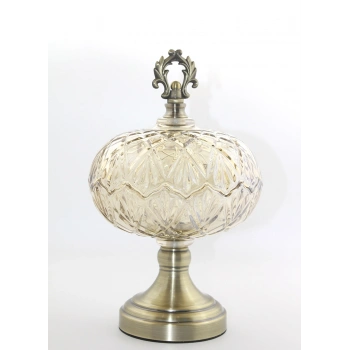 VipMarketim Kapaklı Cam Şekerlik Model 3